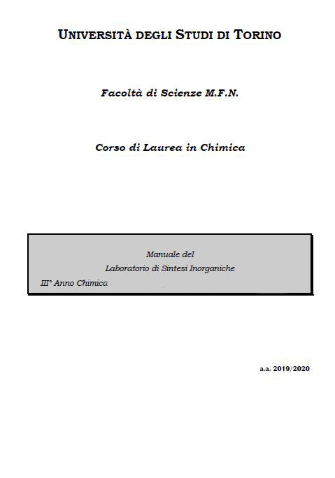 Chimica Inorganica - Dispensa laboratorio