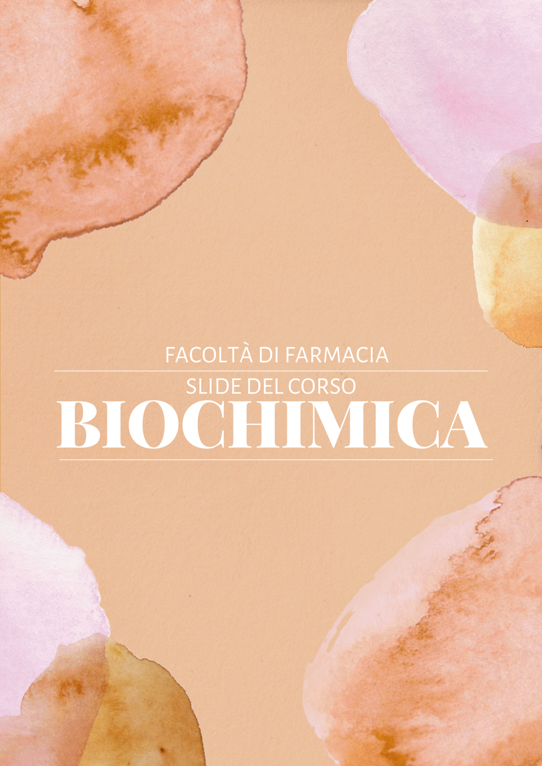 Biochimica - Slide del corso