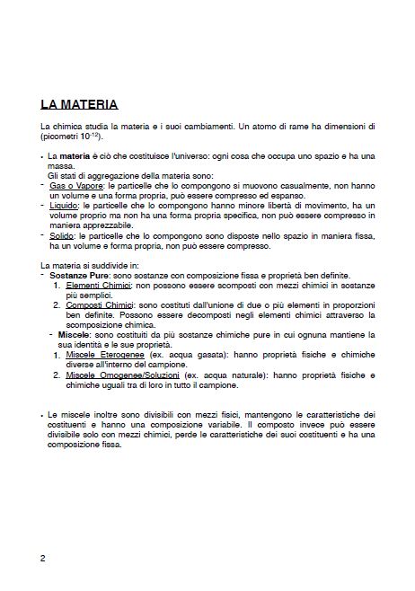 Chimica generale e inorganica - Appunti