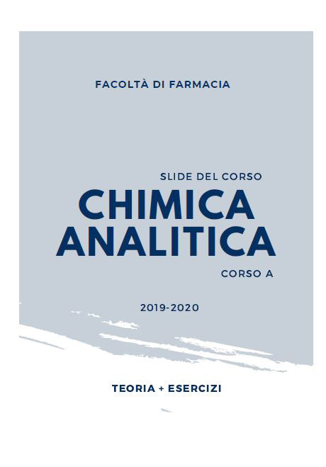 Chimica analitica - Slide del corso
