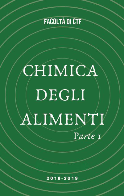 Chimica degli alimenti Parte 1 - Slide