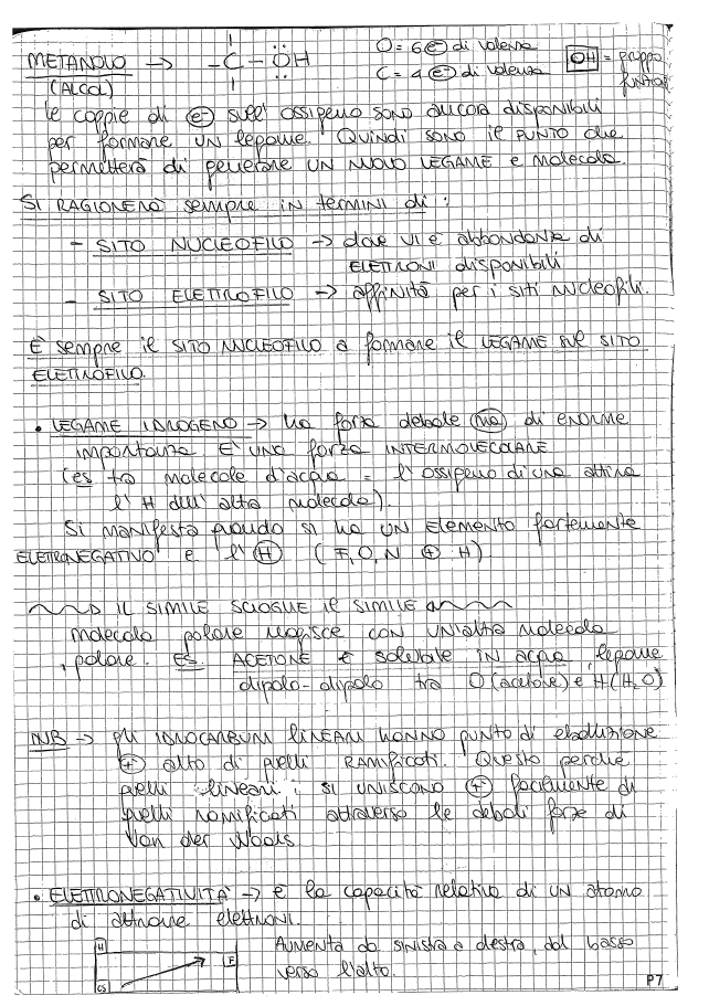 Chimica organica - Appunti di Agnese Ciliberti