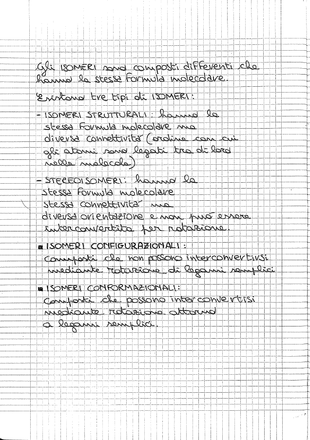 Chimica organica - Appunti di Marco Pautassi