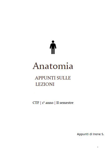 Anatomia - Appunti