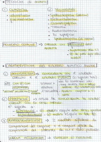 Chimica analitica - Appunti