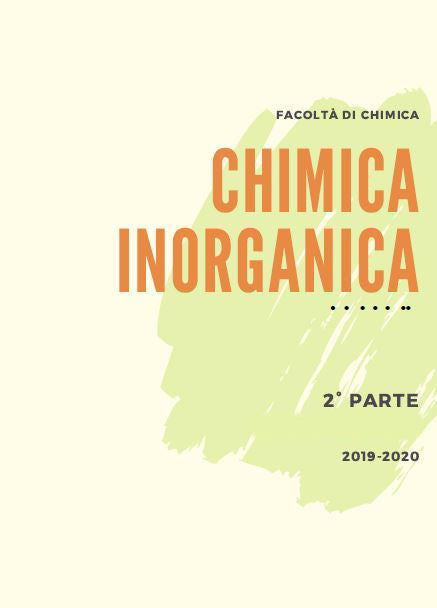 Chimica inorganica Parte 2 Corso A - Slide