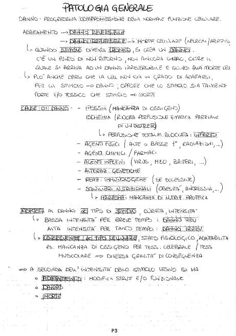 Patologia - Appunti