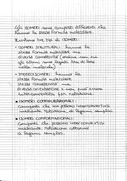 Chimica organica - Appunti di Marco Pautassi